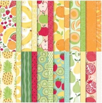 Fruit Salad Designpapier Stampin Up 15,2 x 15,2 cm NIEUW, Ophalen of Verzenden, Nieuw, Papier of Karton, Overige merken