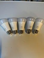 5 stuks Philips Hue white ambiance lampen., 30 tot 60 watt, Led-lamp, Zo goed als nieuw, White ambiance.