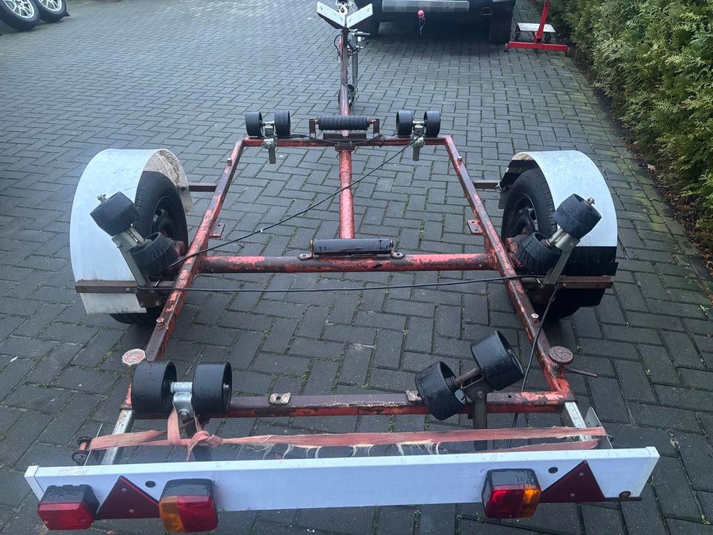 Kleine Boottrailer zie foto s, Auto diversen, Aanhangers en Bagagewagens, Ophalen, Gebruikt