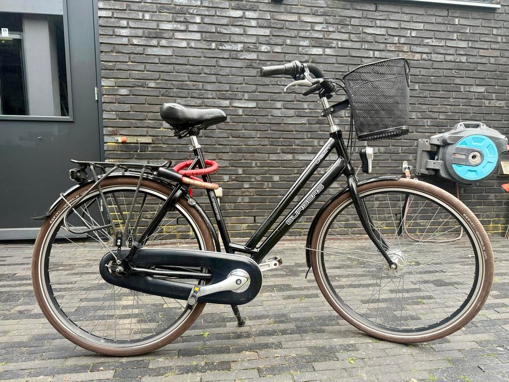 Damesfiets Burgers Urban met 7 versnellingen en mand, Overige merken, Gebruikt, Versnellingen, Ophalen of Verzenden