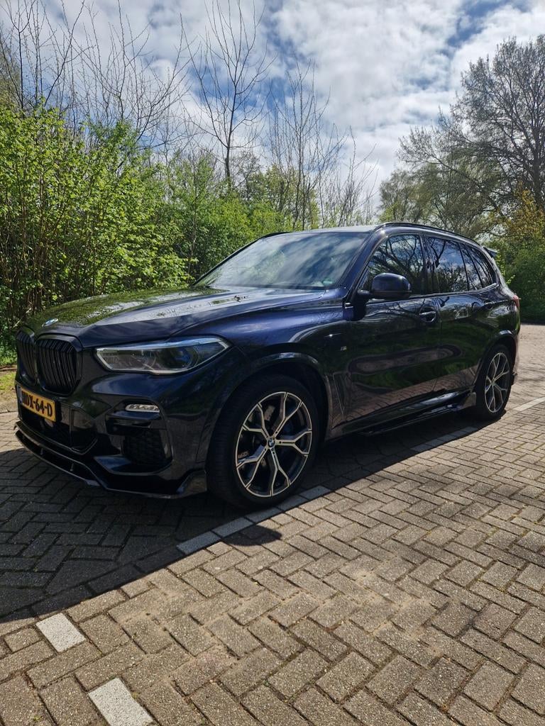 BMW x5 45e te koop aangeboden., Adaptieve lichten, Blauw, Leder, Vierwielaandrijving