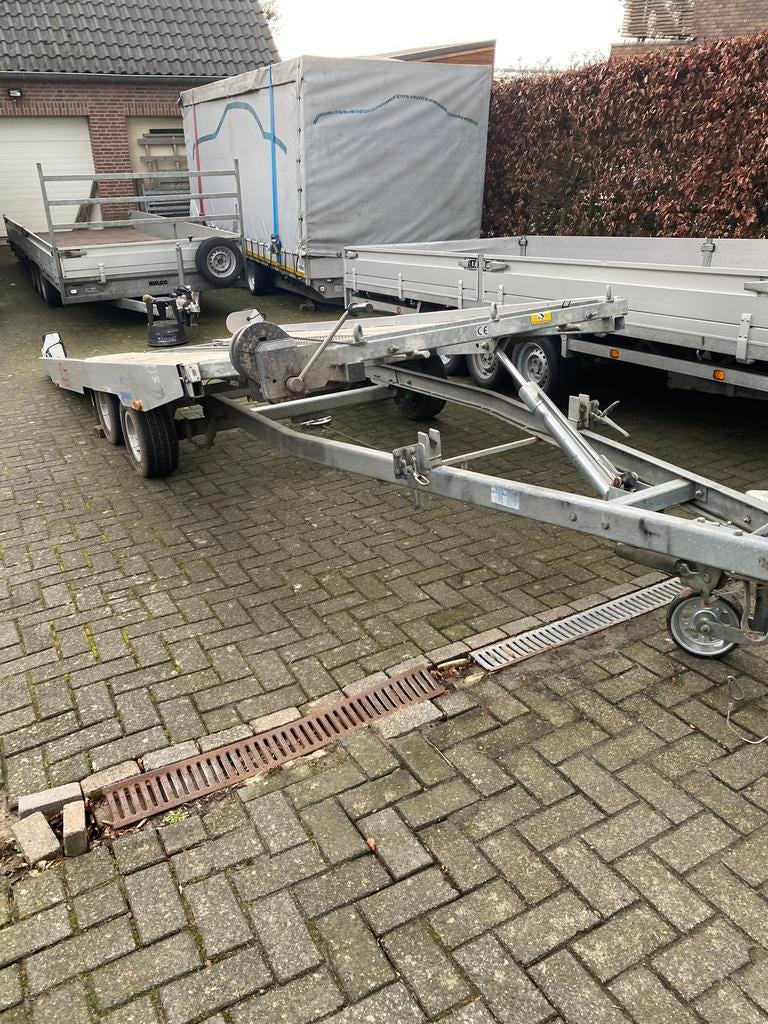 Autoambulance autotransporter kantelbaar Meyer 2,05 x 4,72M, Ophalen, Gebruikt