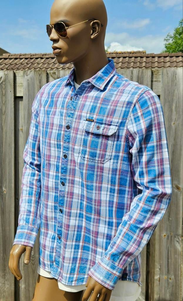 PME Legend katoenen overhemd (L) Gewassen en gestreken