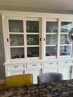 Vitrinekast landelijk, Ophalen, 200 cm of meer, Eikenhout, 200 cm of meer