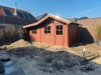 Groot houten tuinhuis (11,5m2) Zelf demonteren, Ophalen, Zo goed als nieuw