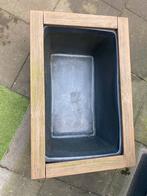 Houten bak met kunststof binnenbak voor vissen, Ophalen of Verzenden, Gebruikt, Kunststof