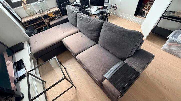 Grijze IKEA bank KIVIK, Huis en Inrichting, Banken | Bankstellen, Zo goed als nieuw, Hoekbank, Vierpersoons of meer, 250 tot 300 cm