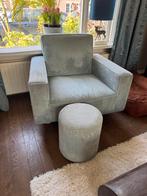 Draaifauteuil ijsblauw, Huis en Inrichting, Fauteuils, Ophalen, 75 tot 100 cm, Zo goed als nieuw, 75 tot 100 cm