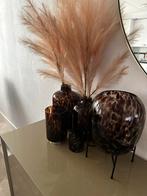 Vazen, Overige kleuren, Ophalen of Verzenden, Minder dan 50 cm, Glas