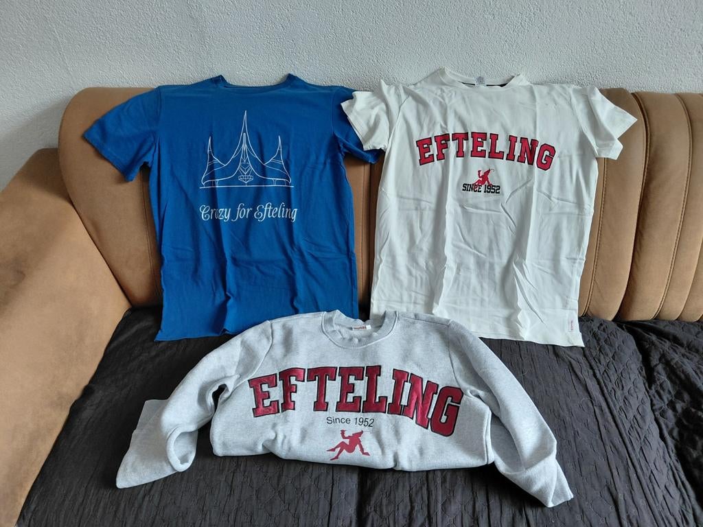 Efteling T-shirts en trui maat M - Nieuw!, Ophalen of Verzenden, Nieuw, Blauw, Korte mouw