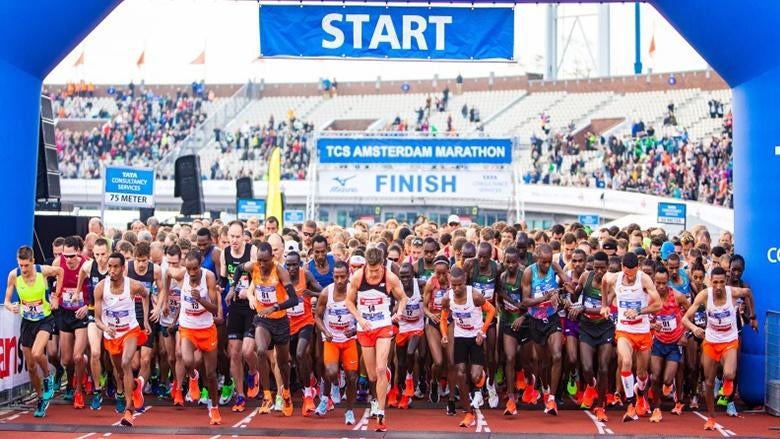 Gezocht: Mizuno Marathon Amsterdam Startbewijs, Sport en Fitness, Loopsport en Atletiek, Ophalen of Verzenden, Overige typen, Overige merken