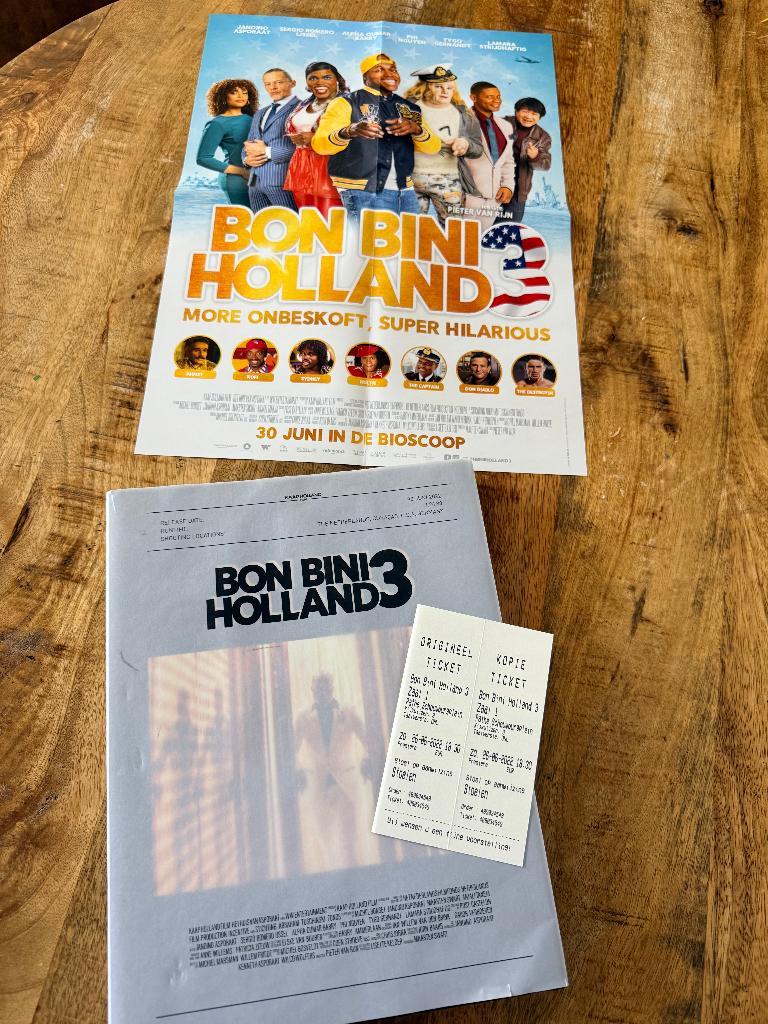 Zeldzaam Film Boek Bon Bini Holland 3 Jandino Premiere, Ophalen of Verzenden, Gelezen