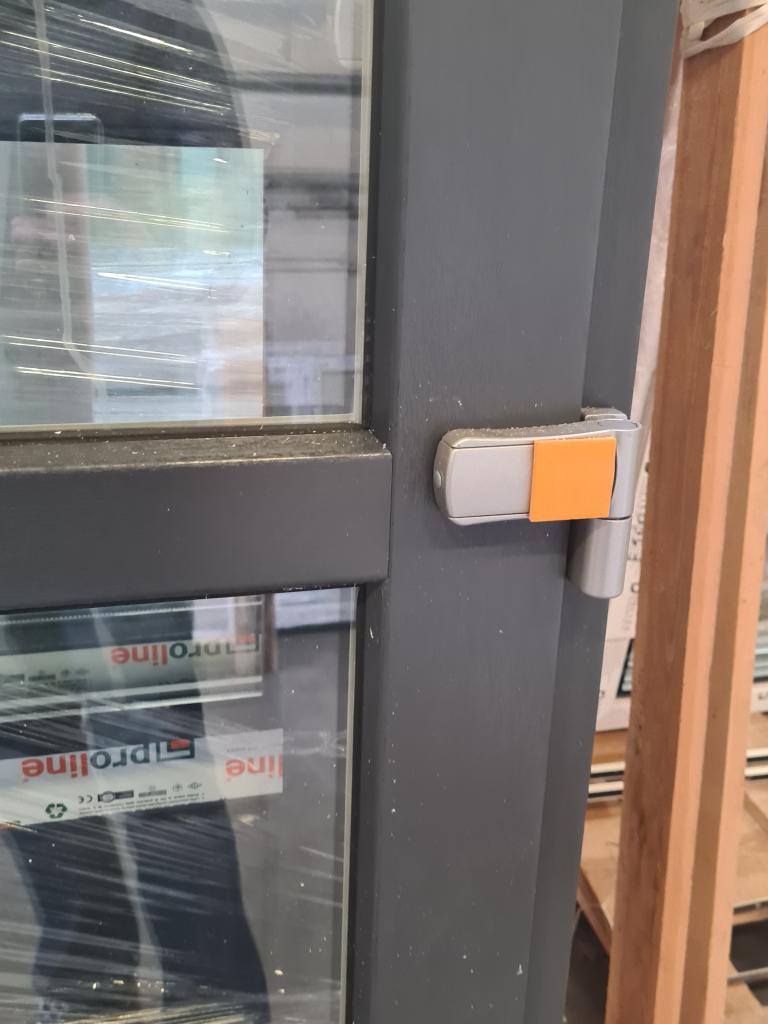 Kunststof dubbele deur RAL 7016 150 - 175 x 204 cm, Niet ingevuld, Kunststof, Deurkozijn, Niet ingevuld