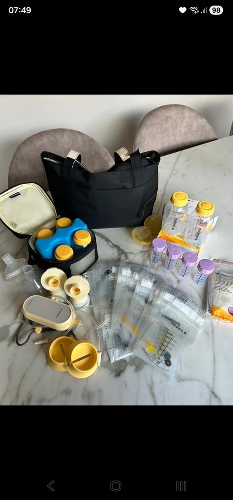 Medela Freestyle Flex Dubbele Borstkolf met accessoires, Ophalen of Verzenden