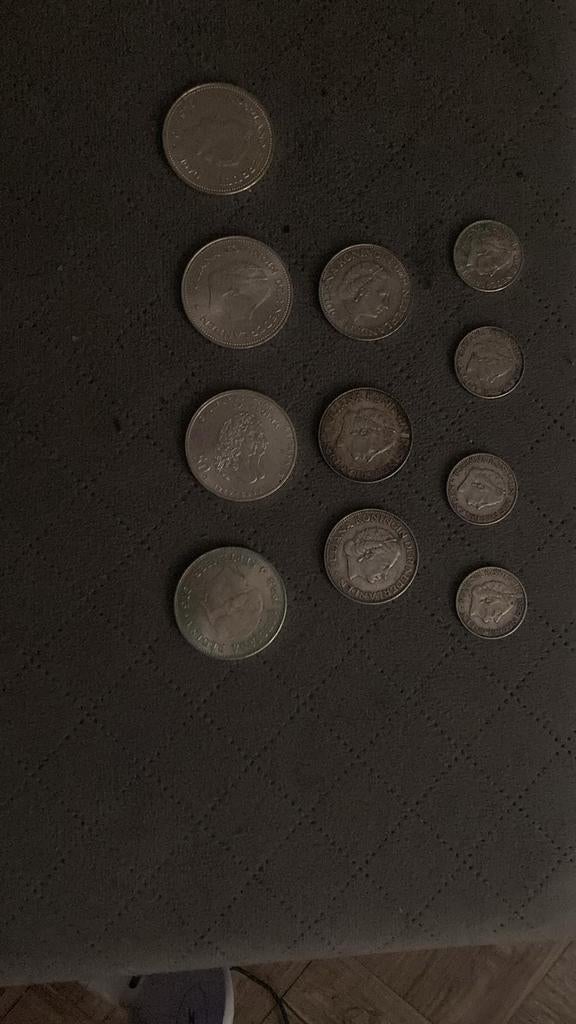 Zilveren Guldens Collectie: 25 en 50 Gulden Munten, Postzegels en Munten, Munten | Nederland, Koningin Juliana, Setje, Zilver
