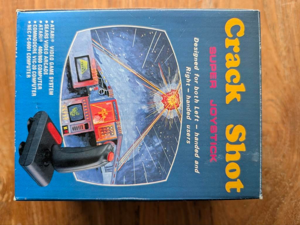 VINTAGE Crack Shot Super Joystick voor Atari spelcomputer, Spelcomputers en Games, Spelcomputers | Atari, Ophalen, Gebruikt, Met 1 controller