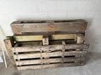 Gebruikte houten pallets - Ideaal voor transport of projecte, Ophalen, Gebruikt, Hout, 100 mm of meer