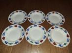Boerenbont 6 diepe borden. Als nieuw., Ophalen of Verzenden, Zo goed als nieuw, Bord(en), Aardewerk