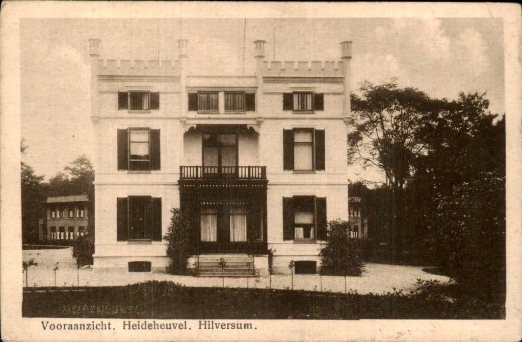 Hilversum - Heideheuvel - Vooraanzicht, Ophalen of Verzenden, 1920 tot 1940, Gelopen, Noord-Holland