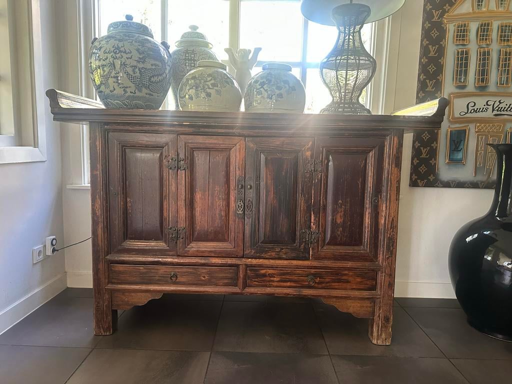 Oud Chinese dressoir, Huis en Inrichting, Ophalen, Gebruikt, Met lade(s)