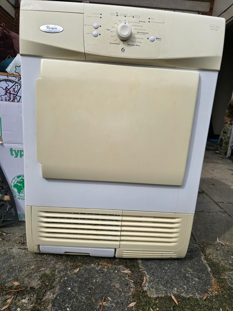 Whirlpool Delux 6th Sense Droger - Condens - 6 kg, Ophalen