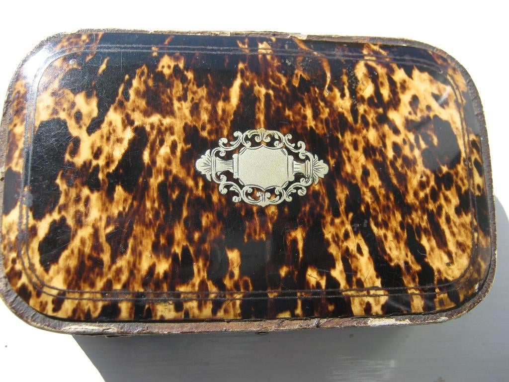 Antieke Doos van Schildpad uit ong. 1880, Antiek en Kunst, Verzenden, Zilver