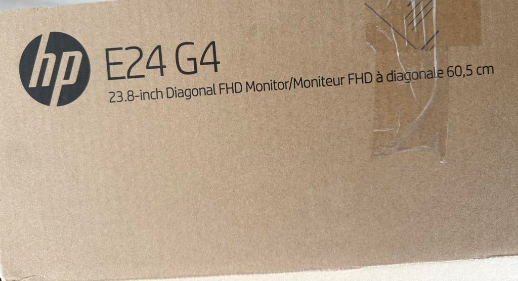 Hp e24 g4 monitor (nieuw in doos,monitor,hp, Computers en Software, Monitoren, Ophalen, IPS, In hoogte verstelbaar, Nieuw
