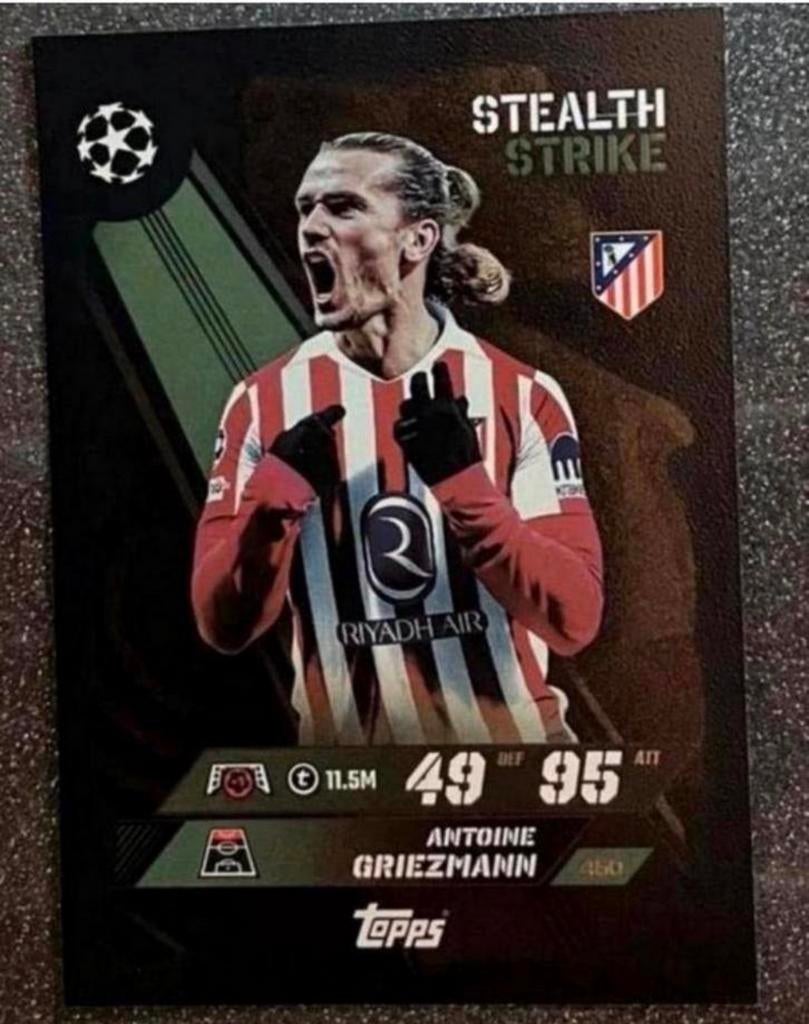 Topps MA 25/26   STEALTH STRIKE   GRIEZMANN  ATLÉTICO MADRID, Verzenden, Zo goed als nieuw, Plaatje