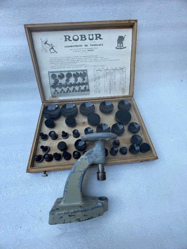 Robur Glazenpersen bakeliet – Horlogemaker gereedschap, Ophalen