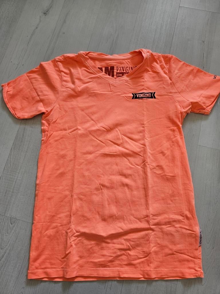 Neon oranje shirt VINGINO maat 140, Ophalen of Verzenden, Zo goed als nieuw, Vingino, Shirt of Longsleeve