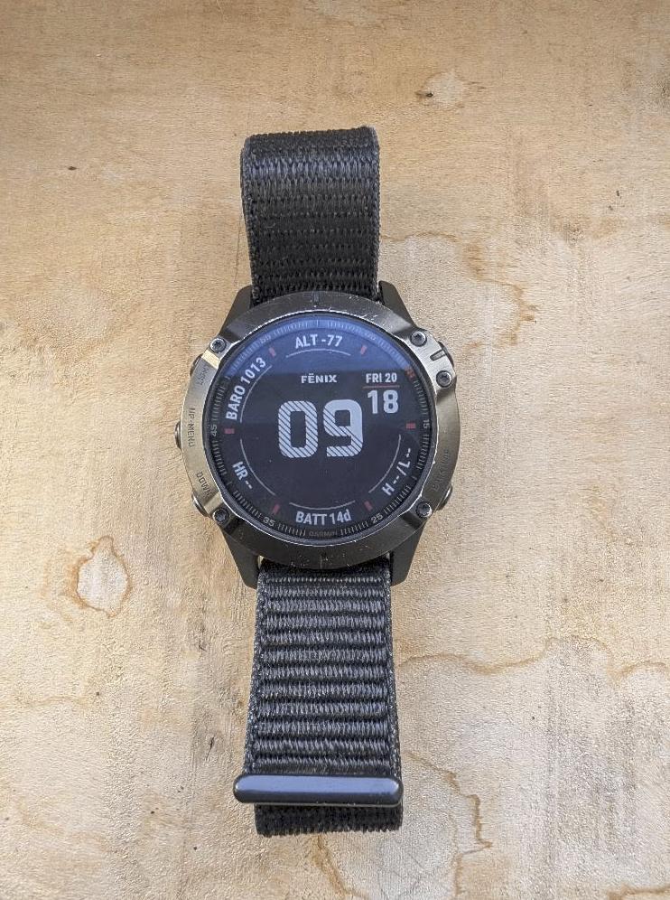 Garmin Fenix 6 pro, Ophalen of Verzenden, Zo goed als nieuw, Zwart, Android