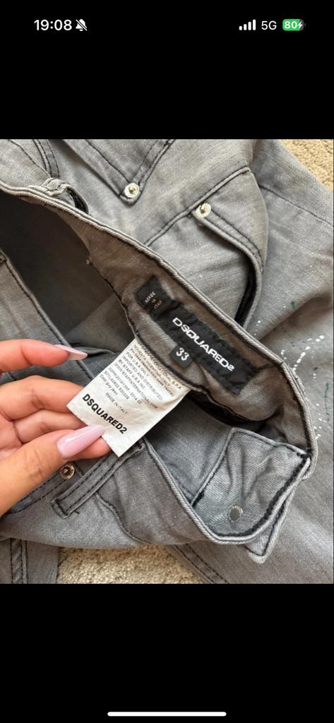 Dsquared2 jeans grijs, Kleding | Dames, Spijkerbroeken en Jeans, Ophalen of Verzenden, Gedragen, Grijs, W33 - W36 (confectie 42/44)