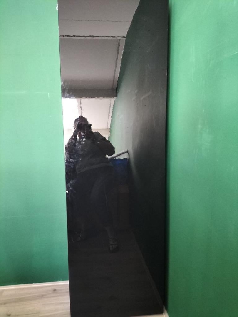 Zwarte Ikea kast met glazen deur gratis af te halen, Ophalen, Gebruikt, 25 tot 50 cm, 50 tot 100 cm