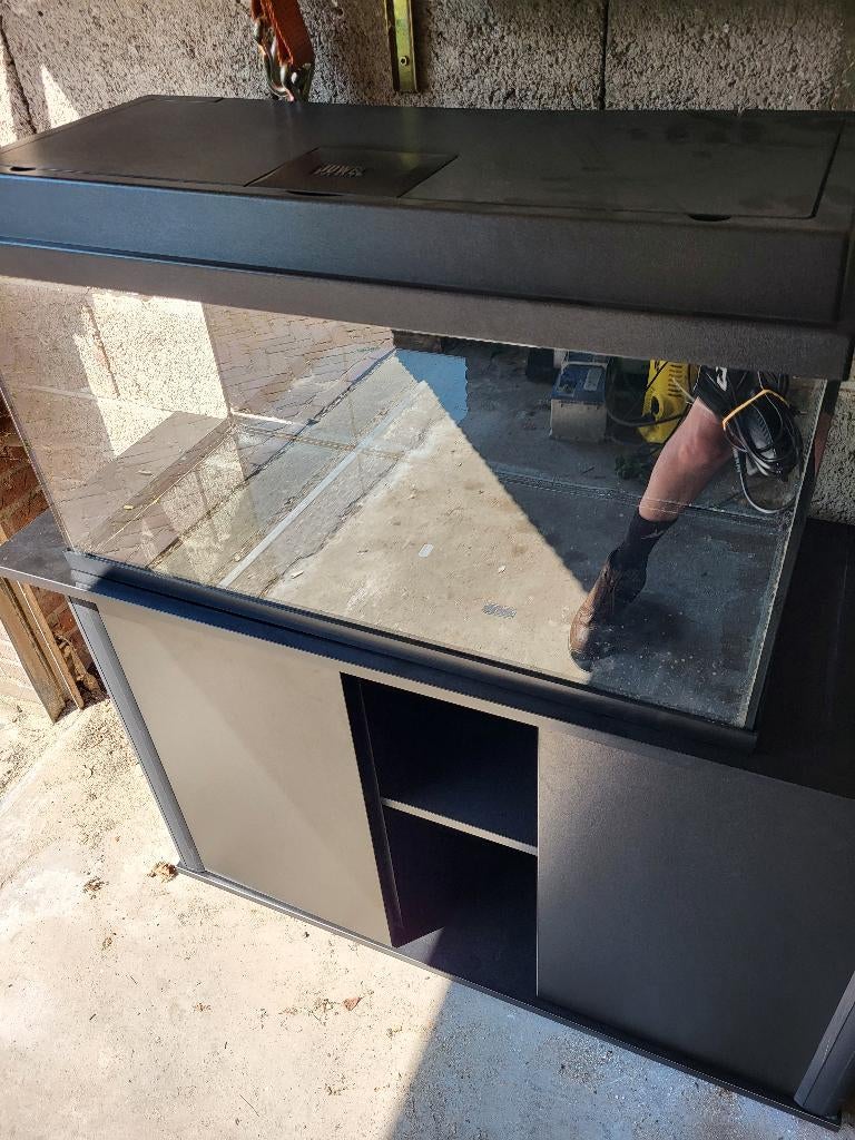 80x40x40cm zonder meubel te koop, Ophalen, Gebruikt, Leeg aquarium, Verwarming