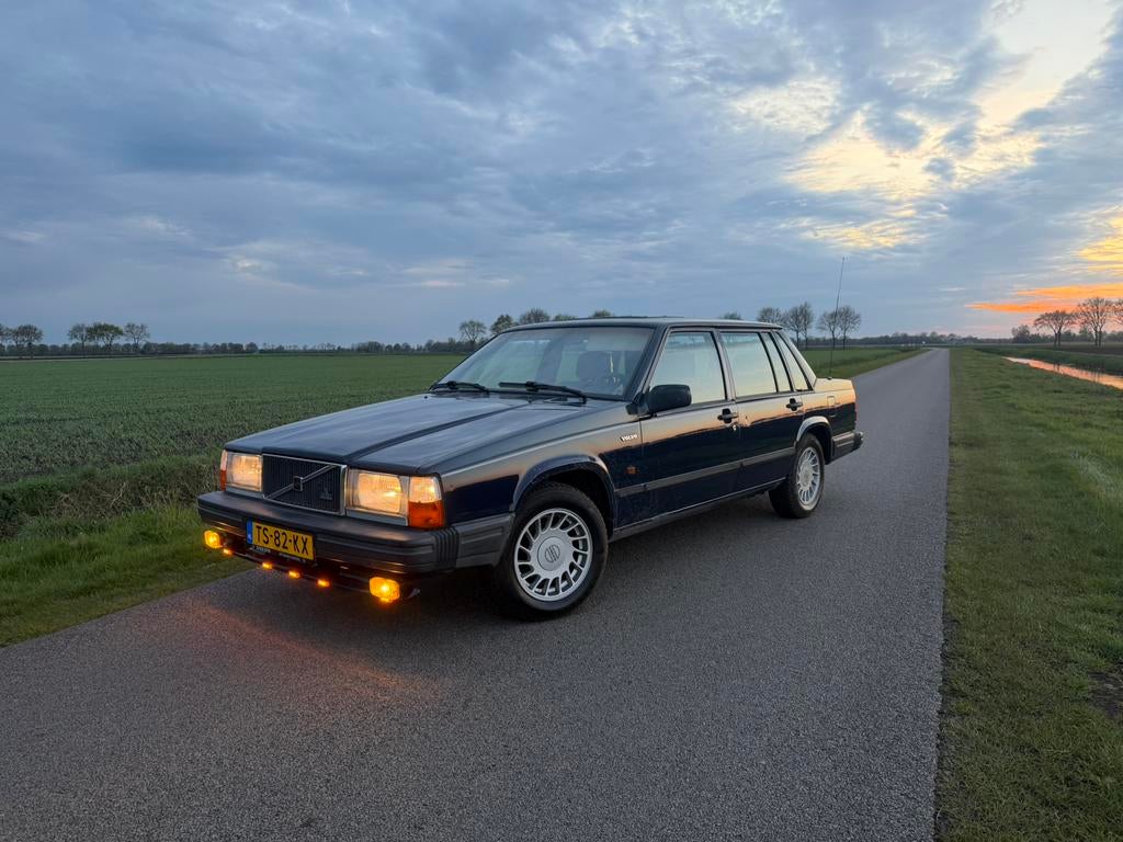 Volvo 740 2.3 GL K6 1988 Blauw, 4 cilinders, Blauw, 634 kg, Origineel Nederlands