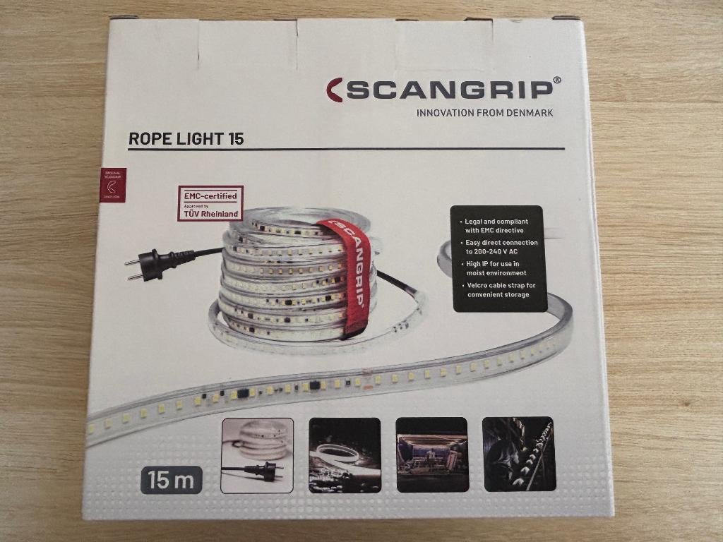 *** NIEUW NIEUW! Ledstip Scangrip rope light 15 meter ***, Doe-het-zelf en Verbouw, Bouwverlichting, Ophalen of Verzenden, Nieuw