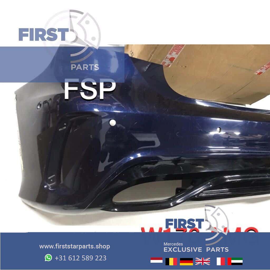 W176 Facelift AMG Achterbumper + diffuser origineel Mercedes, Gebruikt, -, Ophalen of Verzenden, Achter