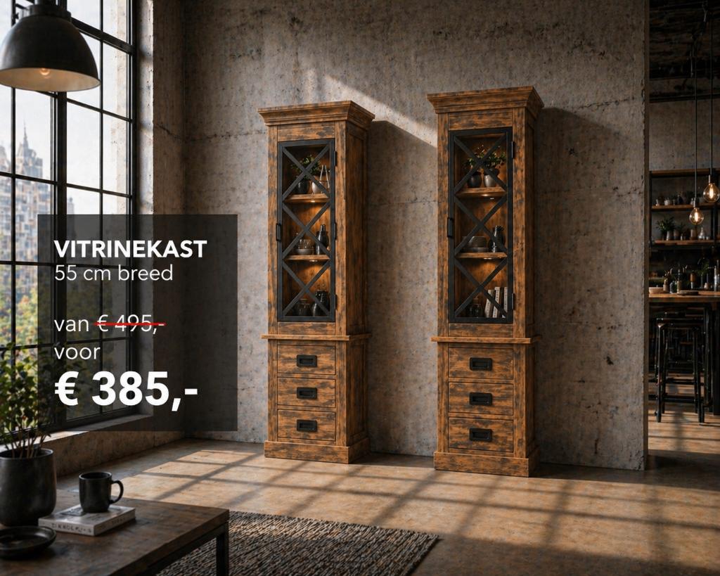 Industrieel Mangohout – Luxe Kwaliteit, Nu Betaalbaar!, Met deur(en), 150 tot 200 cm, Nieuw, Ophalen of Verzenden