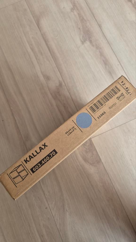 IKEA Kallax Inzetstuk Grijs - Vakverdeler 33x33 cm, Ophalen of Verzenden, Nieuw