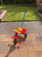 Duwfietsje  kinderdriewieler met duwstang, Ophalen of Verzenden, Zo goed als nieuw, Duwstang