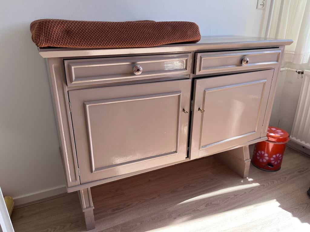 GRATIS Commode met bovenskast vintage, Ophalen, 50 tot 70 cm, 90 tot 105 cm, 100 cm of meer