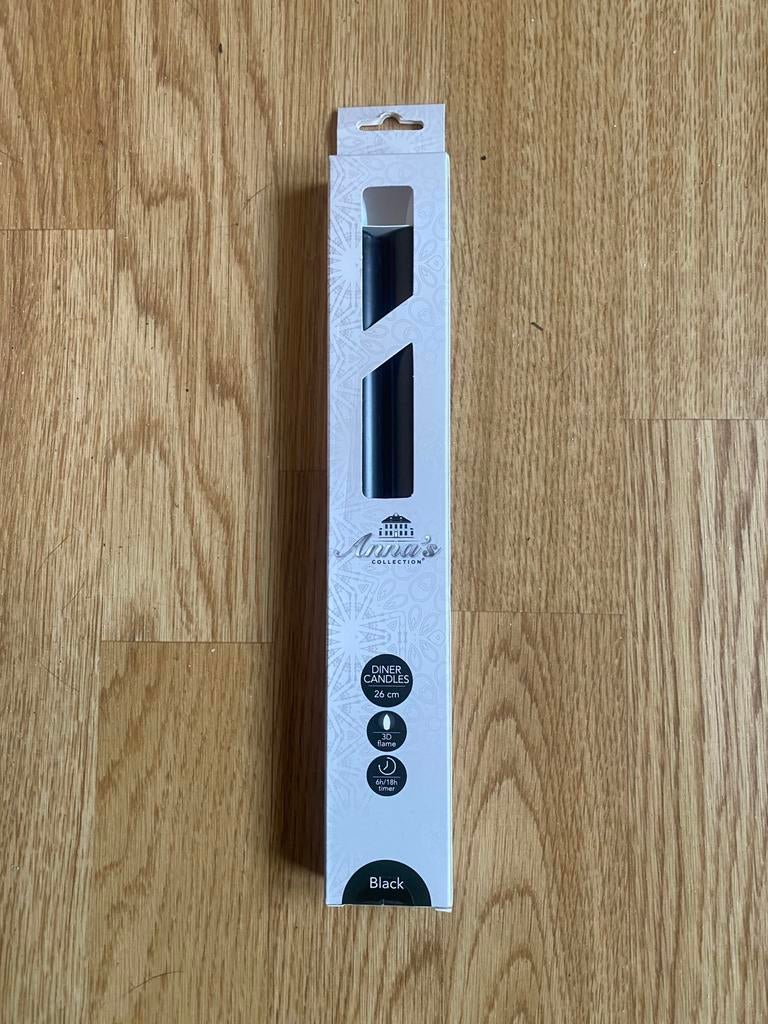 Led kaarsen, Huis en Inrichting, Overige materialen, 25 tot 50 cm, Zwart, Nieuw