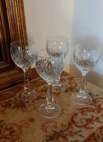 4 Prachtige! Antiek kristallen wijnglazen, Ophalen