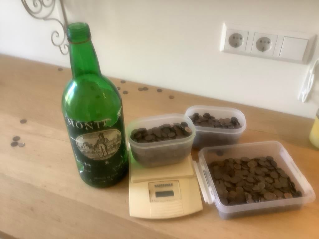 Partij ongesorteerde oude Nederlandse centen (6,5 kg), Postzegels en Munten, Ophalen, Koningin Juliana, Overige waardes, Losse munt