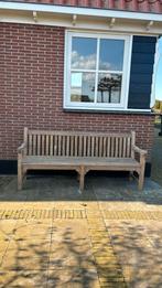Robuuste hardhouten tuinbank 2 meter, Tuin en Terras, Tuinbanken, Ophalen, Gebruikt, Hout
