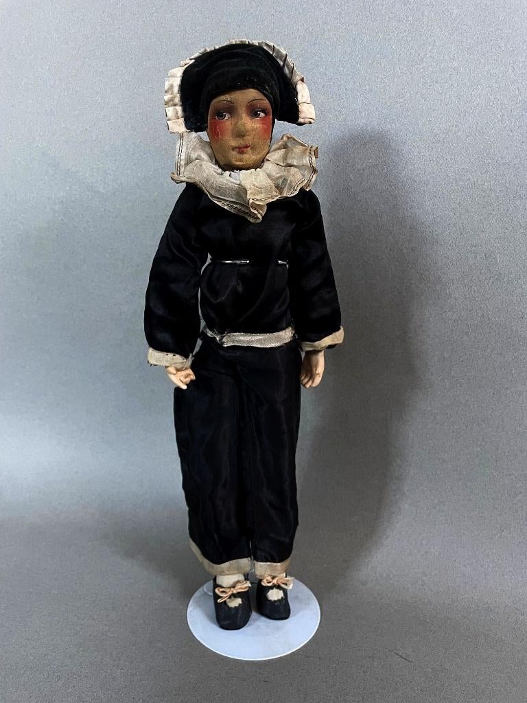 Antieke boudoir Pierrot pop, sofa pop, vooroorlogs, Ophalen of Verzenden