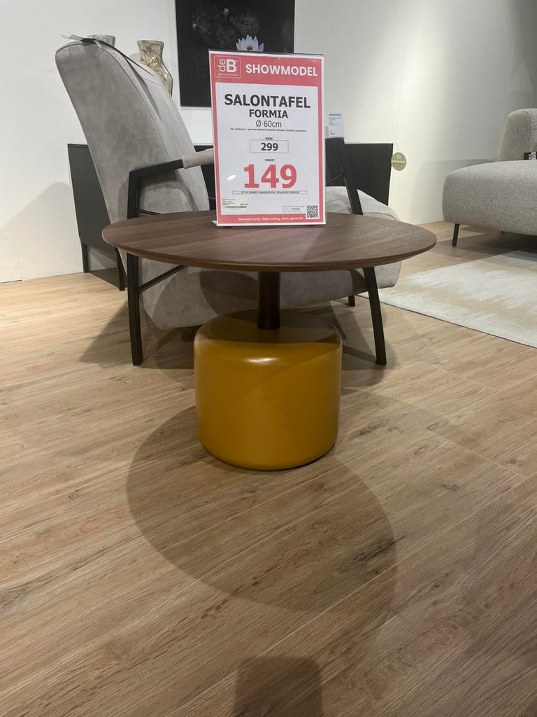 Salontafel Formia, Huis en Inrichting, Tafels | Salontafels, 50 tot 100 cm, Rond, 50 tot 100 cm, Zo goed als nieuw