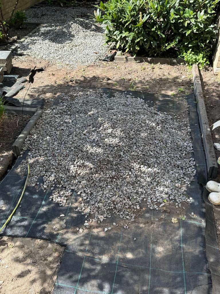 Antraciet split voor tuin of oprit, Tuin en Terras, Ophalen, Antraciet, Zo goed als nieuw, Split