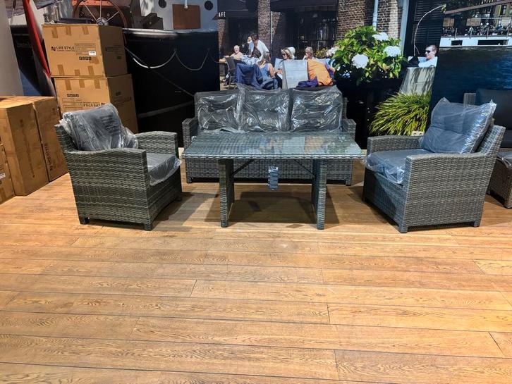 Complete Loungeset Diningset - Nieuw in verpakking, Tuin en Terras, Tuinsets en Loungesets, Nieuw, Loungeset, Wicker, 5 zitplaatsen