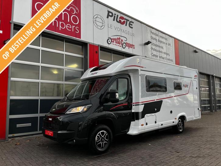 2026 Pilote P690D, Centraal hefbed, Half-integraal, Caravans en Kamperen, Campers, Bedrijf, tot en met 4, Half-integraal, Pilote